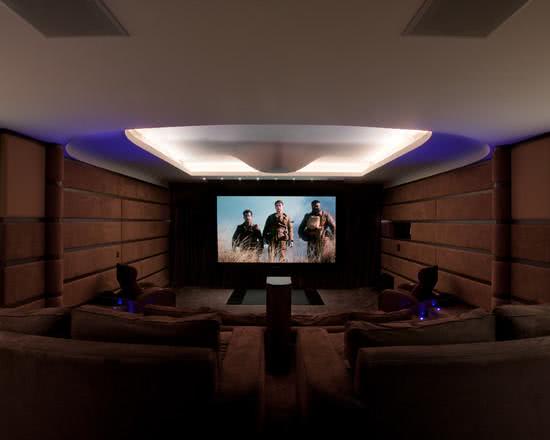 Home Theater Na Sala De Estar ~ 95 Exemplos de Decoração de Home Theaters em Ambientes Home Theater Na Sala De Estar ~ 95 Exemplos de Decoração de Home Theaters em Ambientes