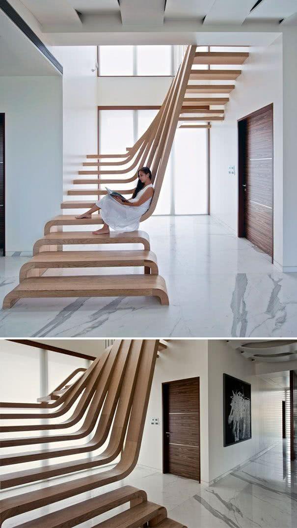 50 Modelos de Escadas Internas Diferentes e Criativas