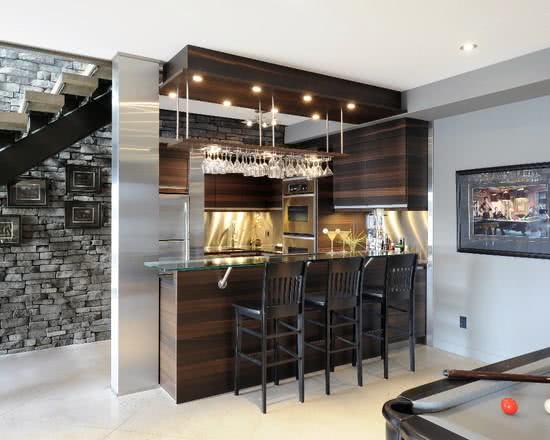 50 ideias de decoração de home bar em casa