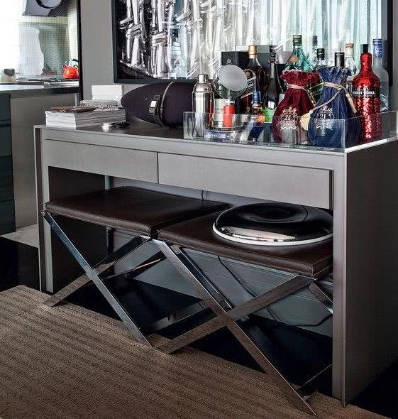 50 ideias de decoração de home bar em casa