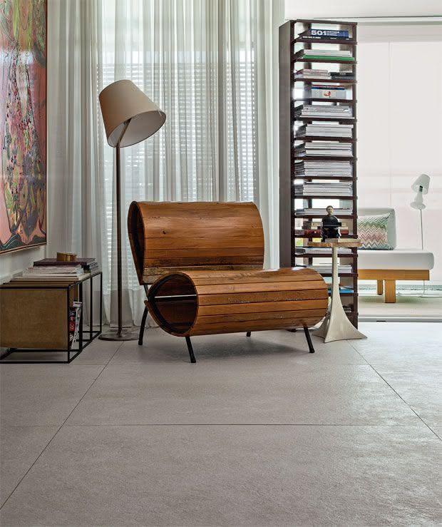 Tipos de pisos residenciais 50 fotos para te inspirar Pisos ceramica sala