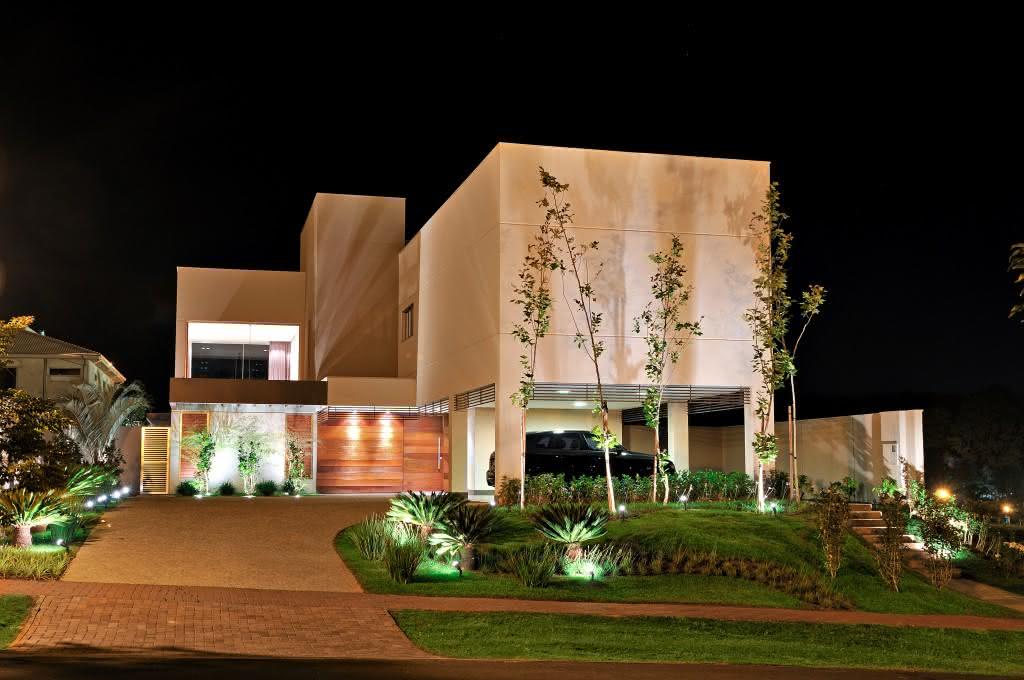 40 calçadas residenciais modernas modelos e fotos Garagem decoración piso