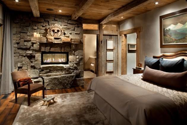 50 fotos de decoração rústica em ambientes Rusticas cabaña decoración