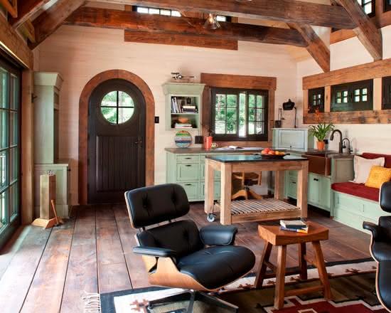 50 fotos de decoração rústica em ambientes Salas decoradas modernas e simples