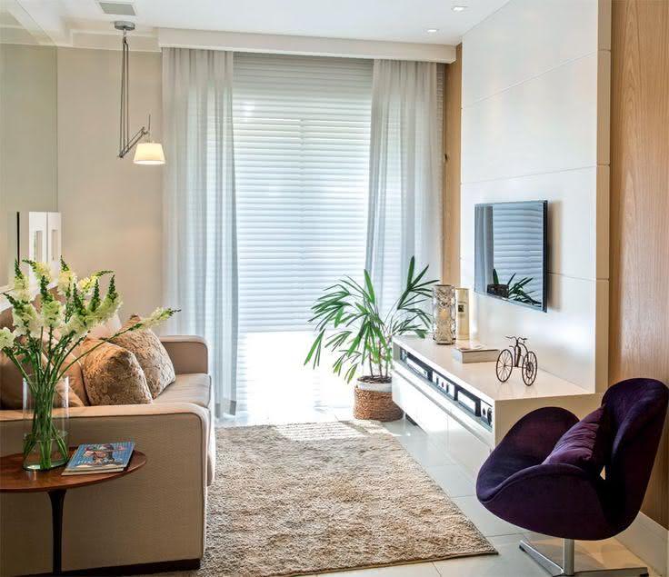 50 salas de tv pequenas decoradas para você se inspirar
