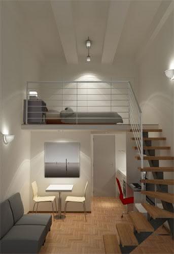 Mezanino Com Sala De Tv ~ Imagem 36 – Mezanino com cama para casal Mezanino Com Sala De Tv ~ Imagem 36 – Mezanino com cama para casal