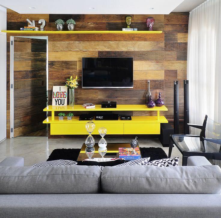 50 salas de tv pequenas decoradas para você se inspirar Sala simples e moderna