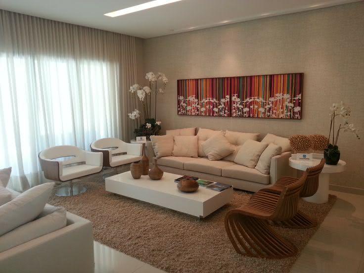 Sala De Estar Decorada Com Quadros ~ 50 Quadros para Salas de Estar Inspiradores Fotos Sala De Estar Decorada Com Quadros ~ 50 Quadros para Salas de Estar Inspiradores Fotos