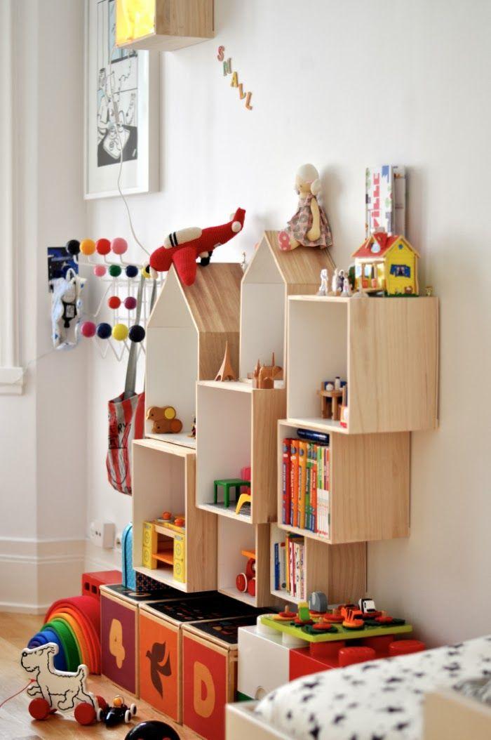 50 modelos de estantes para quartos inspiradoras Estantes para dormitorio juvenil