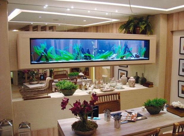50 modelos de aquários criativos na decoração