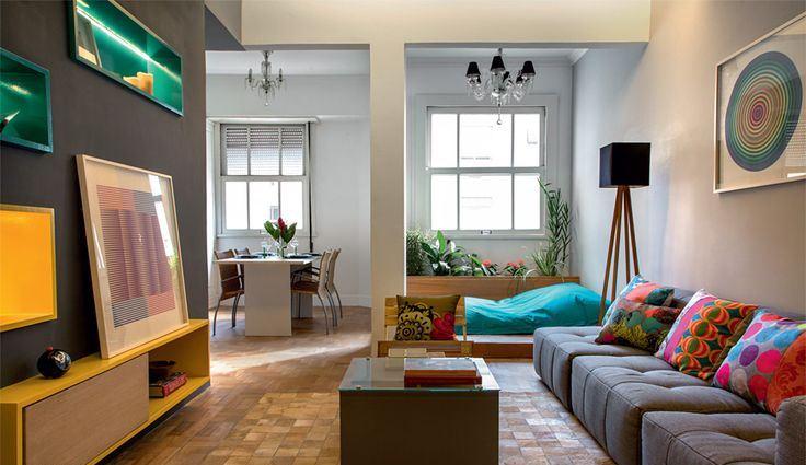 85 Ideias de Cores para Sala de Estar (fotos lindas!) Sala De Estar Amarela E Azul ~ 85 Ideias de Cores para Sala de Estar (fotos lindas!)