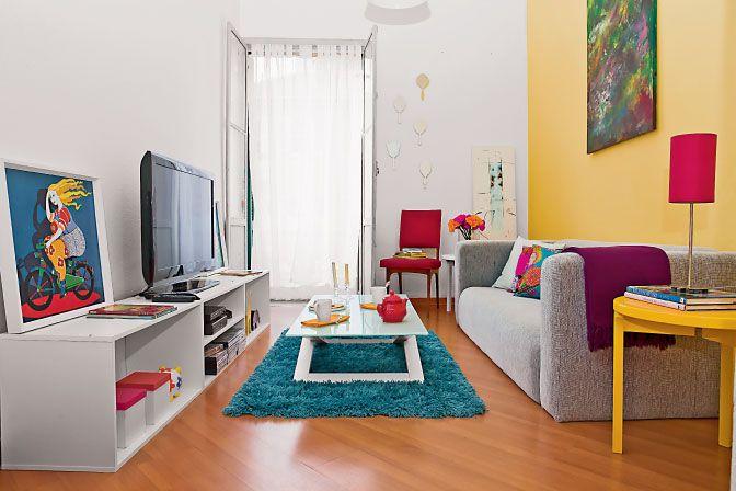 85 ideias de cores para sala de estar (fotos lindas!) Sala simples e moderna