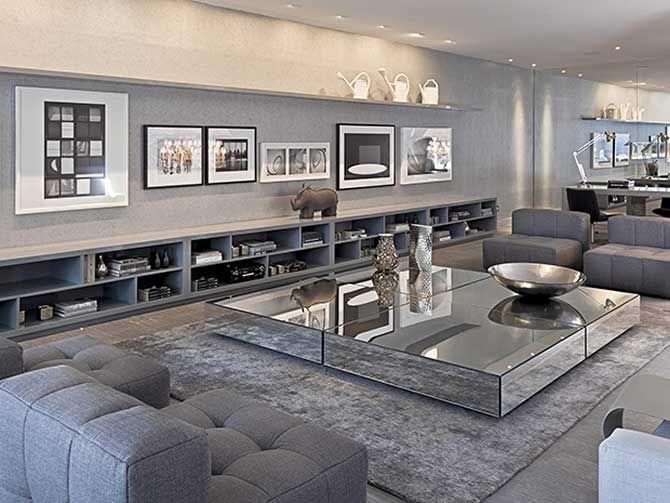 60 Salas com Decoração Cinza Ideias e Fotos Decoracao De Sala De Tv Com Sofa Cinza ~ 60 Salas com Decoração Cinza Ideias e Fotos