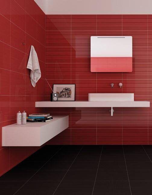 60 Banheiros Vermelhos Lindos para se Inspirar -> Banheiros Decorados Em Vermelho E Branco 60 Banheiros Vermelhos Lindos para se Inspirar -> Banheiros Decorados Em Vermelho E Branco