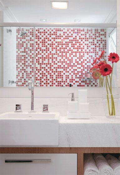 60 Banheiros Vermelhos Lindos para se Inspirar -> Banheiro Feminino Vermelho 60 Banheiros Vermelhos Lindos para se Inspirar -> Banheiro Feminino Vermelho