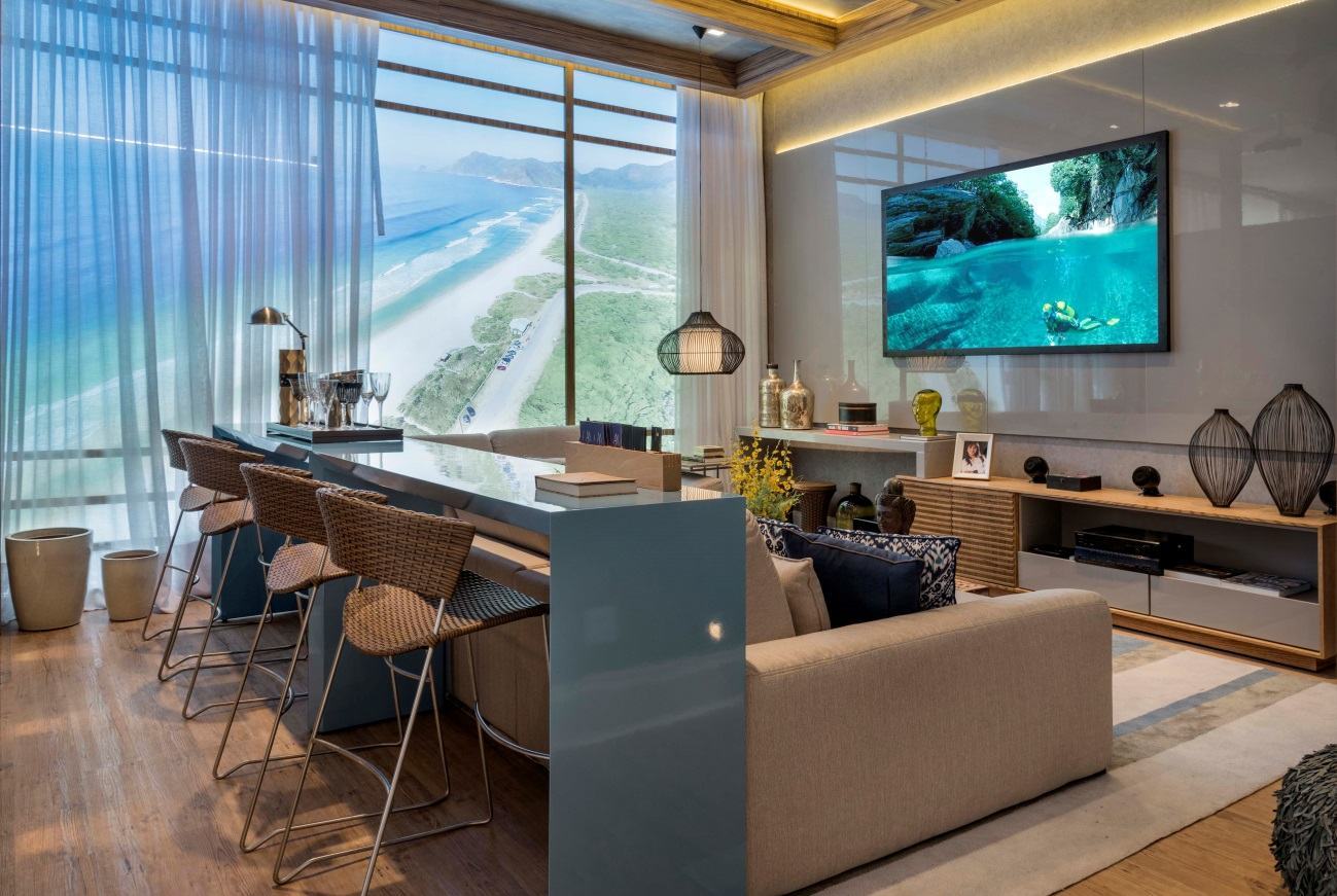 Decoração Atrás do Sofá: 60 Aparadores, Bancadas e