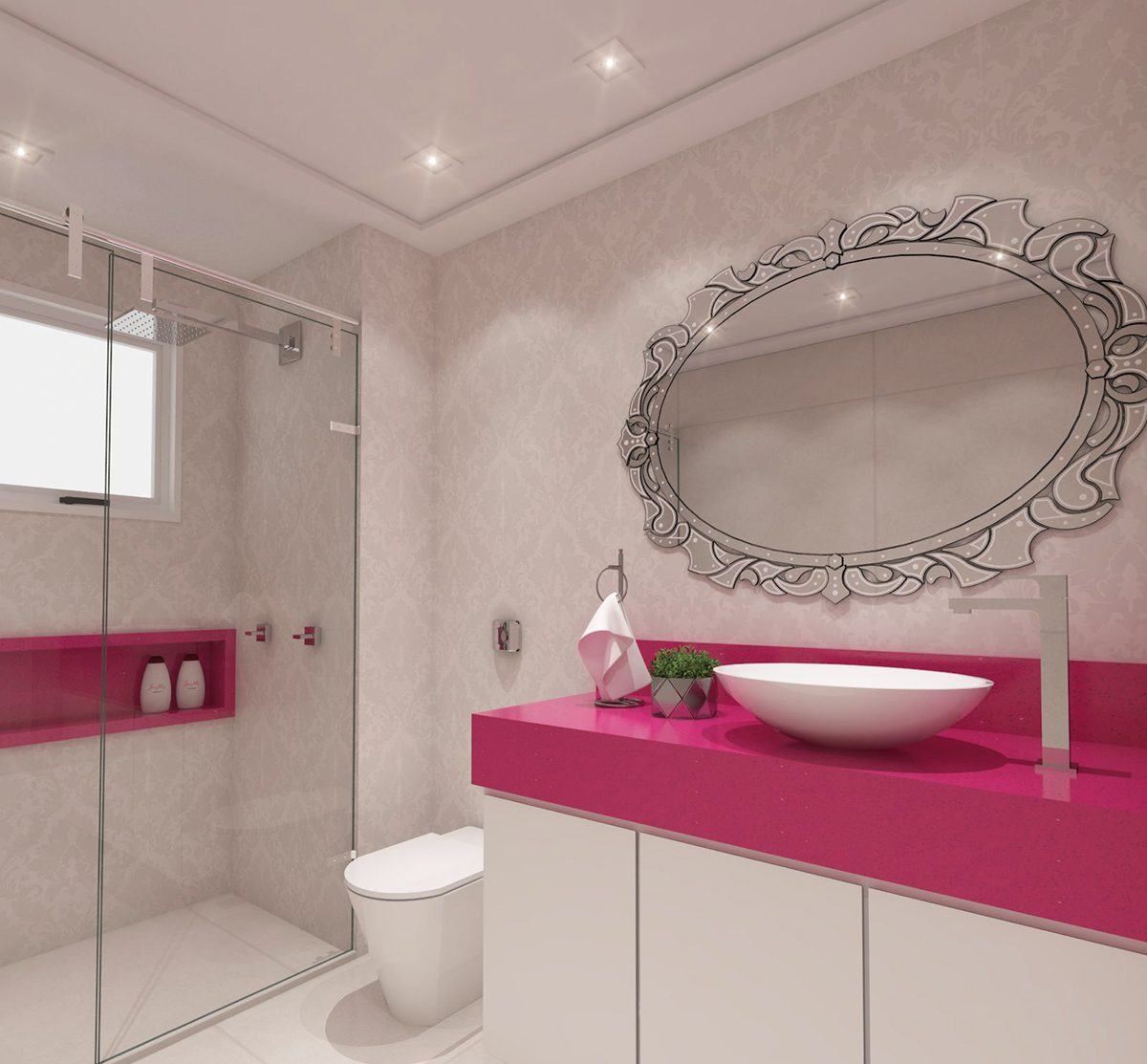 Banheiro Rosa 60+ Modelos & Fotos de Decoração -> Decoracao De Banheiro Com Pastilha Rosa Banheiro Rosa 60+ Modelos & Fotos de Decoração -> Decoracao De Banheiro Com Pastilha Rosa