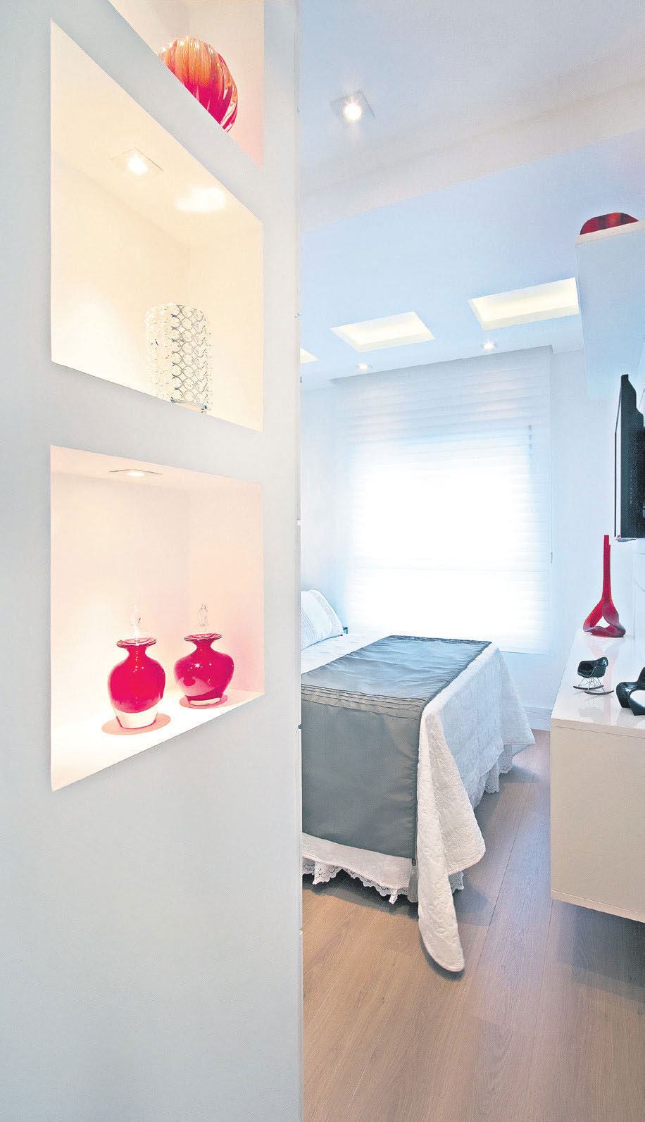 Nichos para quarto de casal: 60 modelos e ideias incríveis!