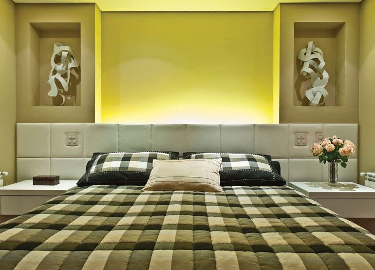 Nichos para quarto de casal: 60 modelos e ideias incríveis!