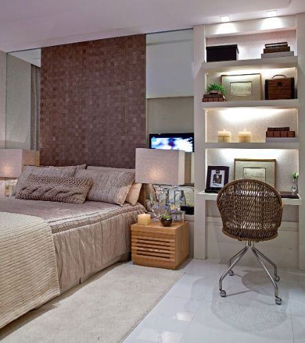 Nichos para quarto de casal: 60 modelos e ideias incríveis!