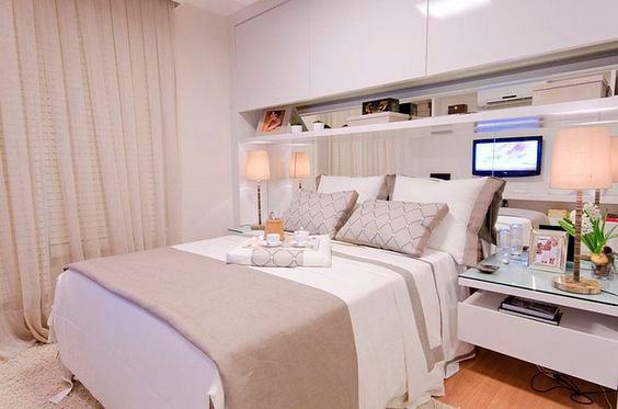 Nichos para quarto de casal: 60 modelos e ideias incríveis!