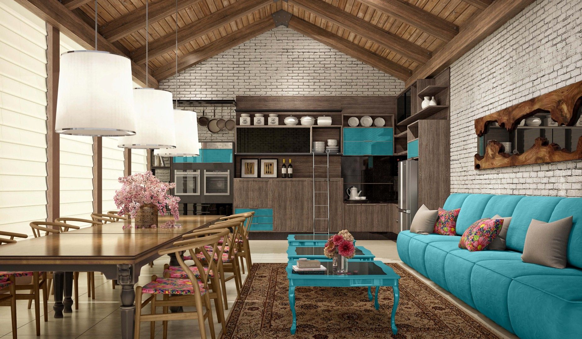 Área Gourmet 70 Espaços Decorados para se Inspirar Aparador Com Gavetas Branco ~ Área Gourmet 70 Espaços Decorados para se Inspirar