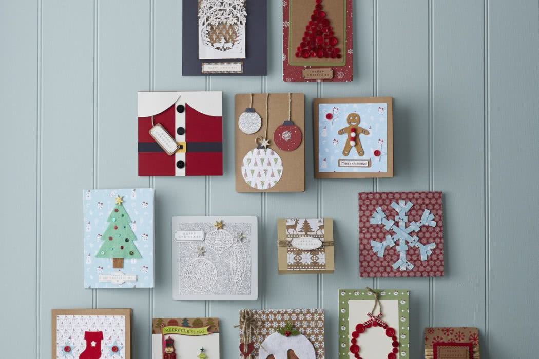 Modelos de caixas e cartões de Natal artesanal