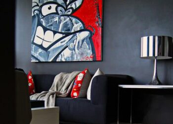 Ambientes decorados com grafites e desenhos