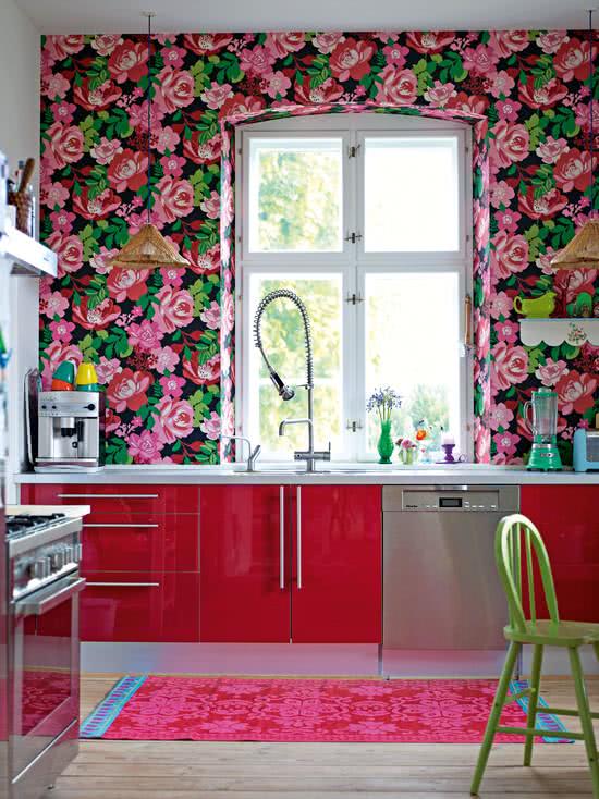 46 Fotos de Papel de Parede para Cozinhas na Decoração 46 Fotos de Papel de Parede para Cozinhas na Decoração