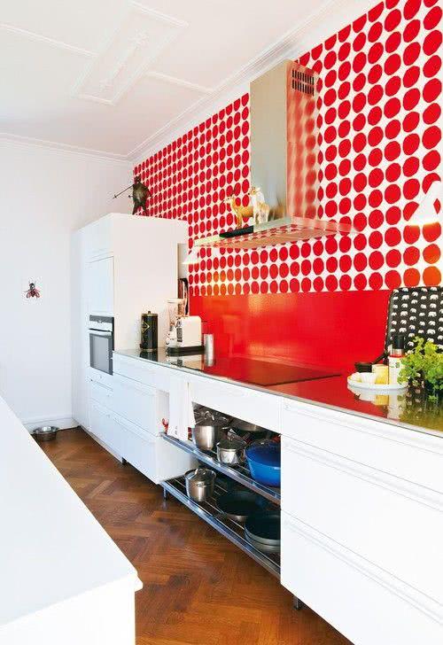 46 Fotos de Papel de Parede para Cozinhas na Decoração 46 Fotos de Papel de Parede para Cozinhas na Decoração