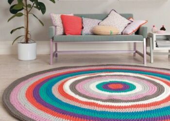 Tapete de crochê (barbante): 53 inspirações com passo a passo fácil