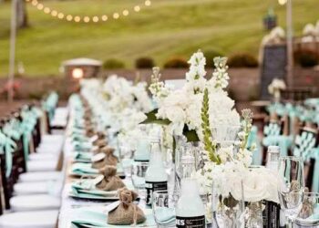 Decoração de casamento na cor azul: 50 ideias lindas para se inspirar