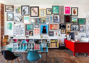 Decoração com quadros e fotografias