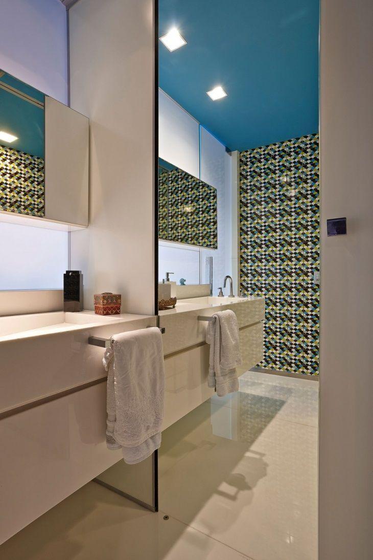 60 Banheiros Modernos Lindos e Elegantes Fotos -> Cuba Para Banheiro Azul Claro 60 Banheiros Modernos Lindos e Elegantes Fotos -> Cuba Para Banheiro Azul Claro