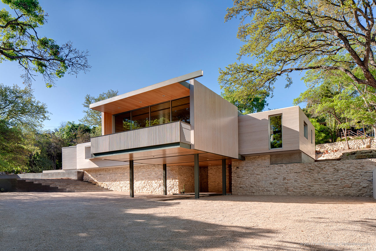 Beautiful facade with narrow house