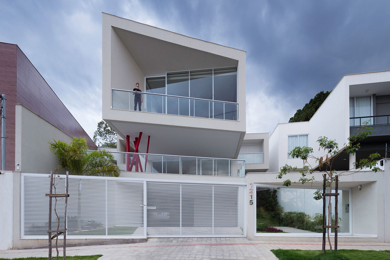 The volume of the upper floor is the highlight of this home project