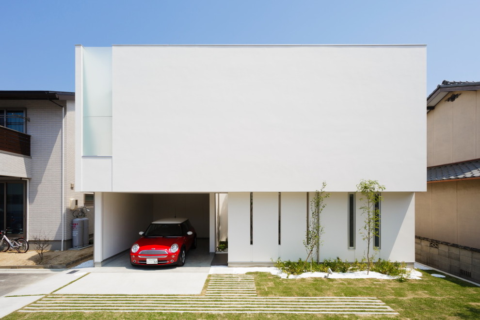 Beautiful house in minimalist style of architecture