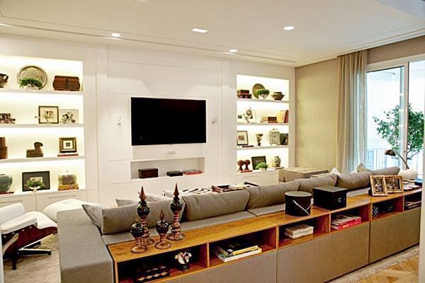Decoraç u00e3o Atrás do Sofá 60 Aparadores, Bancadas e Sala Com Aparador Atras Do Sofa ~ Decoraç u00e3o Atrás do Sofá 60 Aparadores, Bancadas e