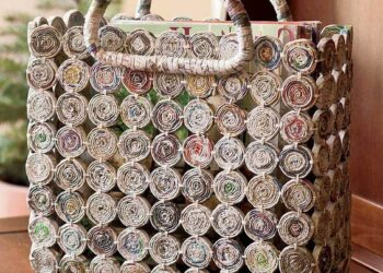 Artesanato com jornal: 59 ideias com passo a passo bem fácil