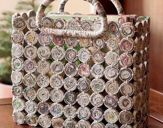 Artesanato com Jornal: 59+ Fotos & Passo a Passo!