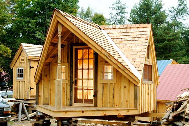 Casa de madeira clássica