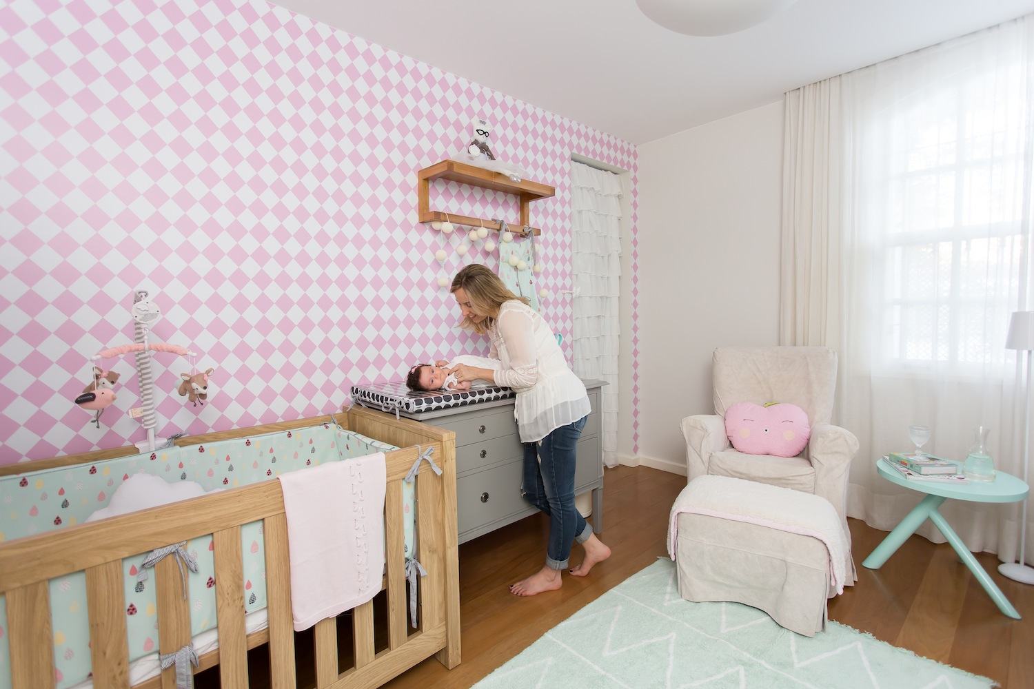 Quarto de Beb u00ea Rosa 60+ Fotos e Inspirações Incríveis! Quarto De Bebe ~ Quarto de Beb u00ea Rosa 60+ Fotos e Inspirações Incríveis!