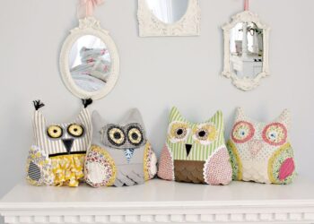 Almofada de coruja: 100 modelos fofos com passo a passo fácil