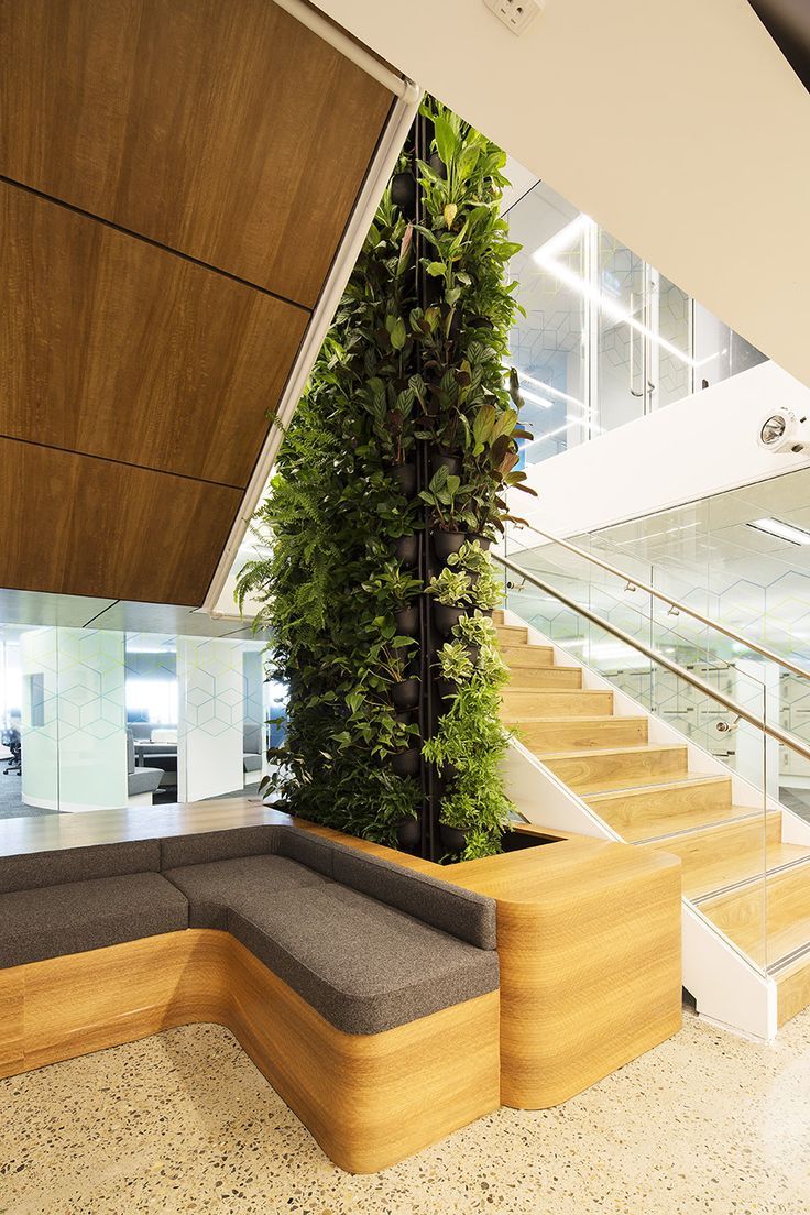 Sophisticated environments are further enhanced by the presence of vertical gardens