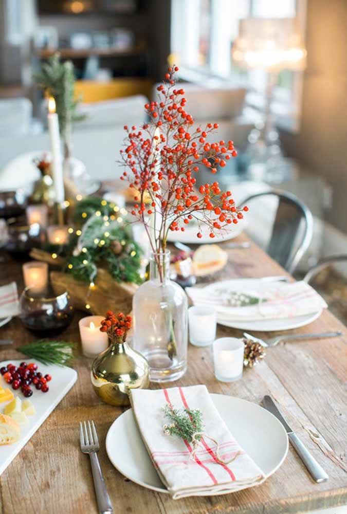 Decoração para mesa de Natal: conheça 75 ideias para decorar em 2020 Decoração para mesa de Natal: conheça 75 ideias para decorar em 2020