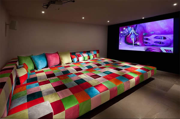 Sala de TV moderna: 60 modelos, projetos e fotos