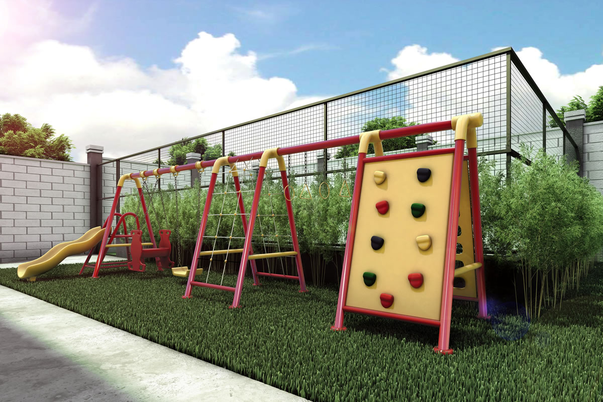 Playground com quadra.