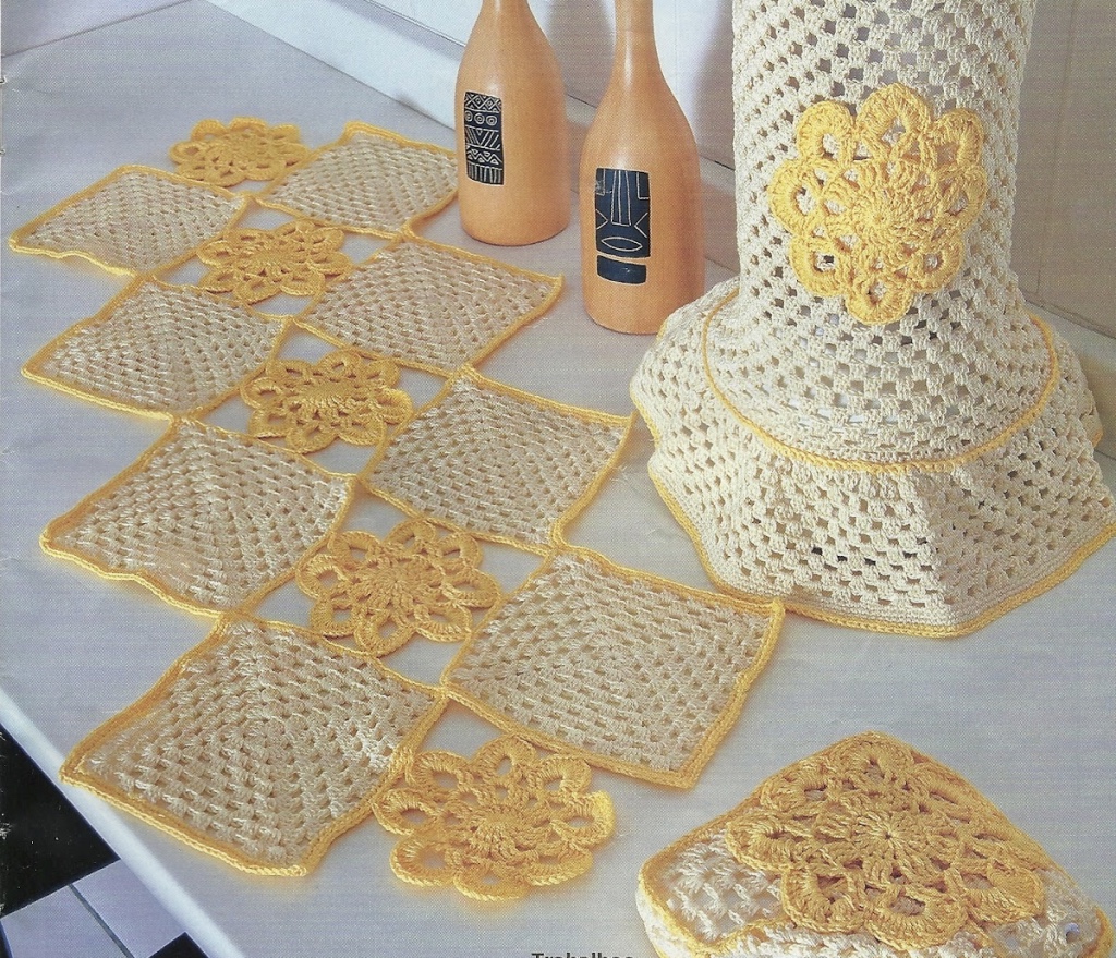 Como Fazer Jogo de Cozinha de Crochê: 25 Modelos Lindos +Gráficos