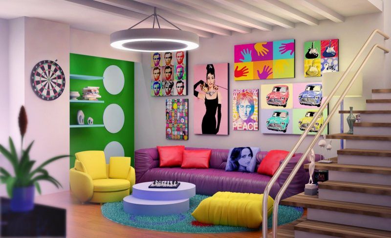 Sala Colorida: 60 Ideias e Fotos de Decoração