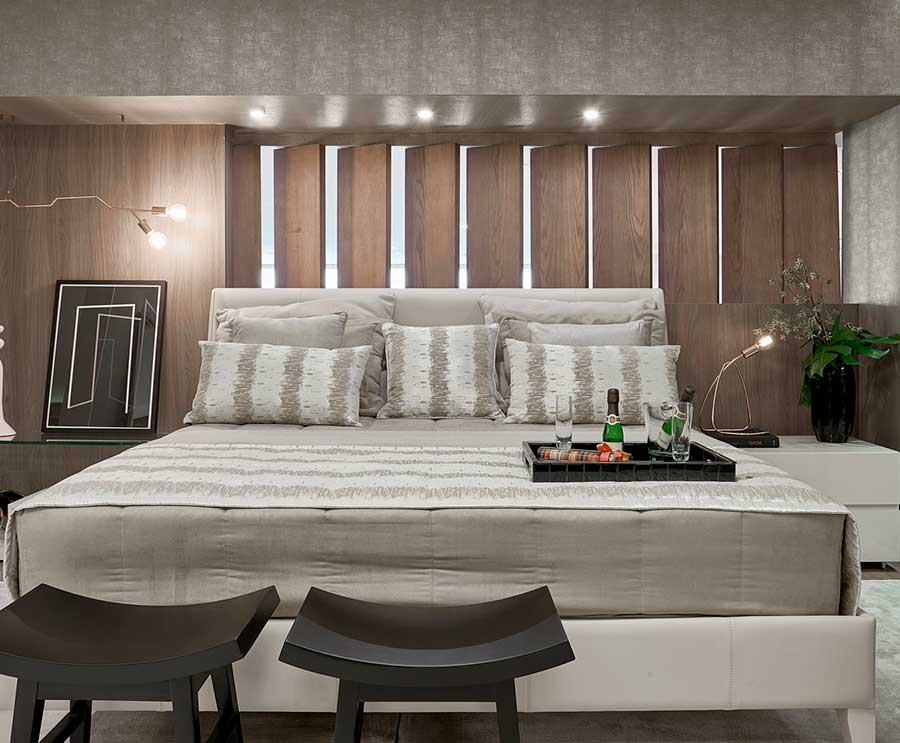 Quarto de casal moderno: 60 ideias, fotos e projetos